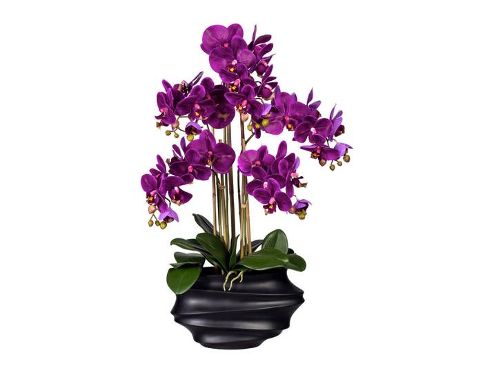Kunstblume, Lila, Kunststoff, 75 cm, Real-Touch-Oberfläche, Dekoration, Blumen & Blumentöpfe, Kunstblumen