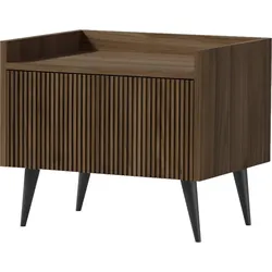 NACHTTISCH Arysa in Braun Walnuss Holzoptik 52/45/41 cm
