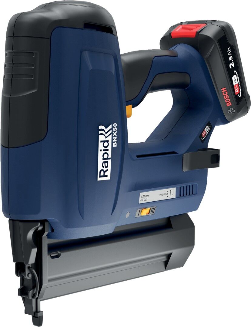 Isaberg Rapid AB Rapid BNX50 Akku-Nagler 18V P4A, Koffer inkl. Akku & Ladegerät