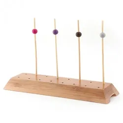 Mank Servierplatte aus Bambus (für 16 Picker), 20 x 6 cm, 1 Stück - biologisch abbaubar