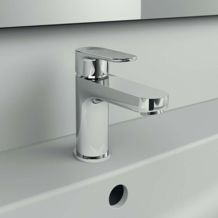Ideal Standard O Waschtischarmatur BC696AA ohne Ablaufgarnitur, H80, verchromt