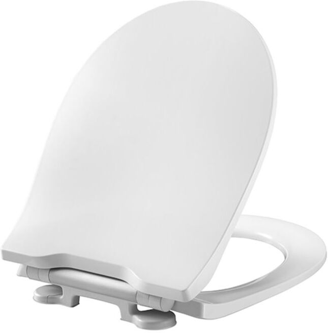 Pressalit Projecta D Solid Pro WC-Sitz 1004011-DG4925 mit Deckel, Absenkautomatik, weiß polygiene, Kombi-Scharnier DG4, Edelstahl