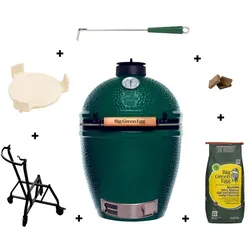 Big Green Egg Holzkohlegrill Set Large Keramik Grün L (Large)