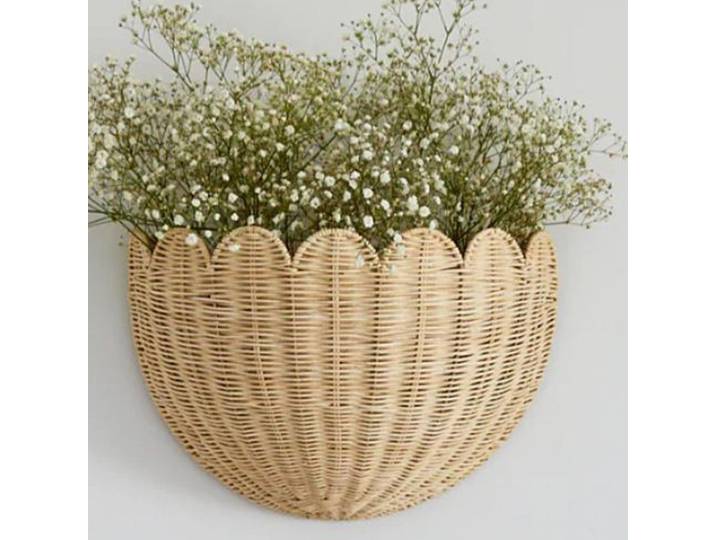 Panier mural tressé de rangement pour la maison, la cuisine, les jouets, les clés, les articles de salle de bain, les fournitures de restaurant, les plantes et les articles de toilette