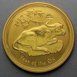 Goldmünze 1/4oz "Ochse" 2009 Lunar II – Year of the Ox (Australien)