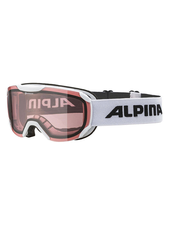Alpina Ski-/ Snowboardbrille "Thaynes Q" in Weiß/ Rosa - onesize