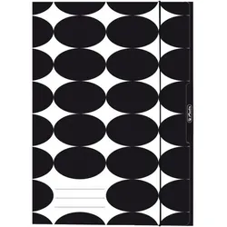 herlitz Sammelmappe A4 120 g/qm schwarz Just Black