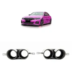 Auspuffblenden ESD Blenden Schwarz passend für BMW 3er G20 G21
