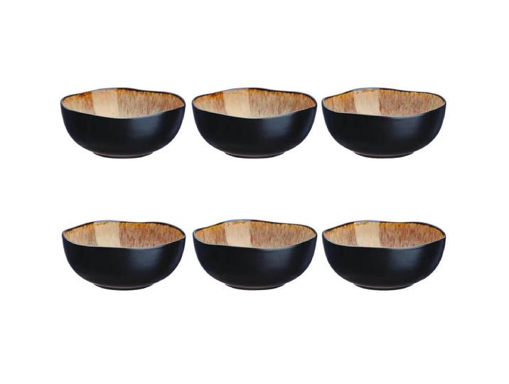 Björn Iris Schalen Set 6 tlg. Schwarz