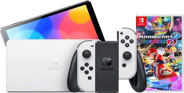 Nintendo Switch OLED Wit met Mario Kart 8 Deluxe