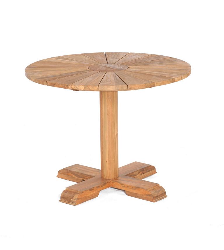 MUESING Tisch Solis 100 cm rund Old Teak natur S onnenPartner 16905883