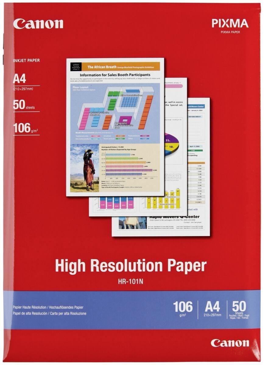 Canon HR-101N Papier hochauflösend A4 210x297mm 106 g/m² - 50 Blatt 1033A002