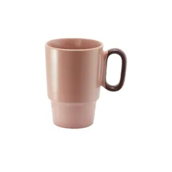 KHG Kaffeebecher   , rosa/pink , Steinzeug/Steingut , Maße (cm): H: 12  Ø: 8.5