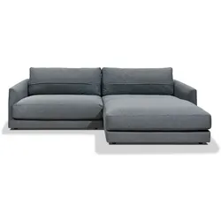 SCHÖNER WOHNEN-Kollektion Ecksofa Garbo Stoff Grau Dunkelgrau