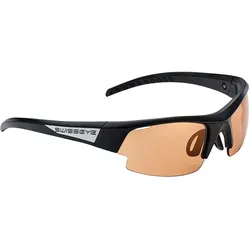 Swiss Eye, Unisex, Sportbrille, Gardosa Re+ S (Schwarz matt-orage smoke, Schwarz matt-orage smoke), Schwarz