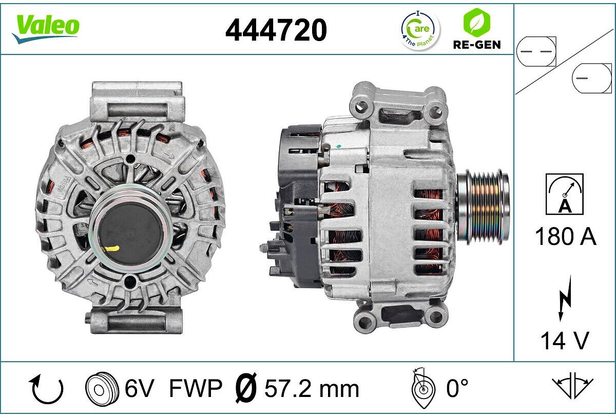 Drehstromgenerator VALEO RE-GEN AT VALEO 444720
