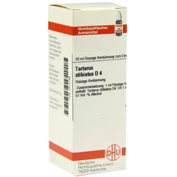 Tartarus Stibiatus D 4 Dilution 20 ml