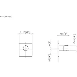 Dornbracht xTOOL Unterputz-Thermostat  36501780-42