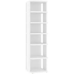 vidaXL Schuhschrank Weiß 27,5x27x102 cm Holzwerkstoff