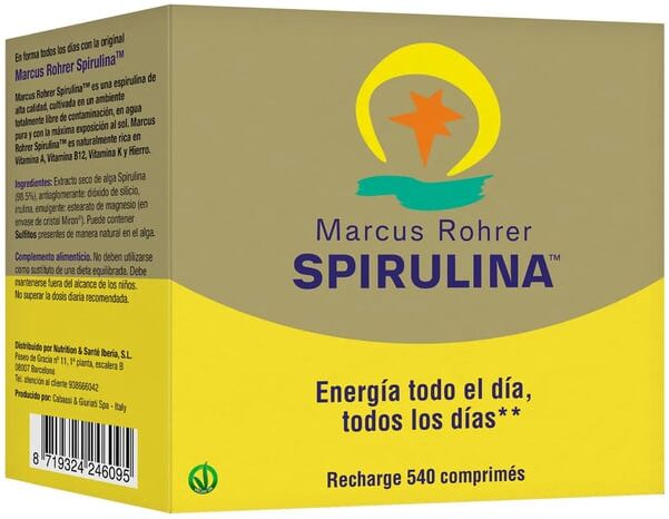 Marcus Rorher Espirulina Recarga 540 Tabs