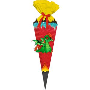 Ursus Schultüte 9890002, Mini Easy Line, Drache, Bastelset, für Mädchen und Jungen, eckig, 41 cm