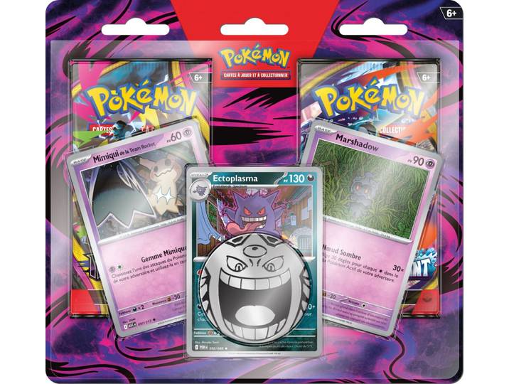 Cartes à Jouer et à Collectionner Pack 2 Boosters avec 3 Cartes Promo et Jeton POKEMON
