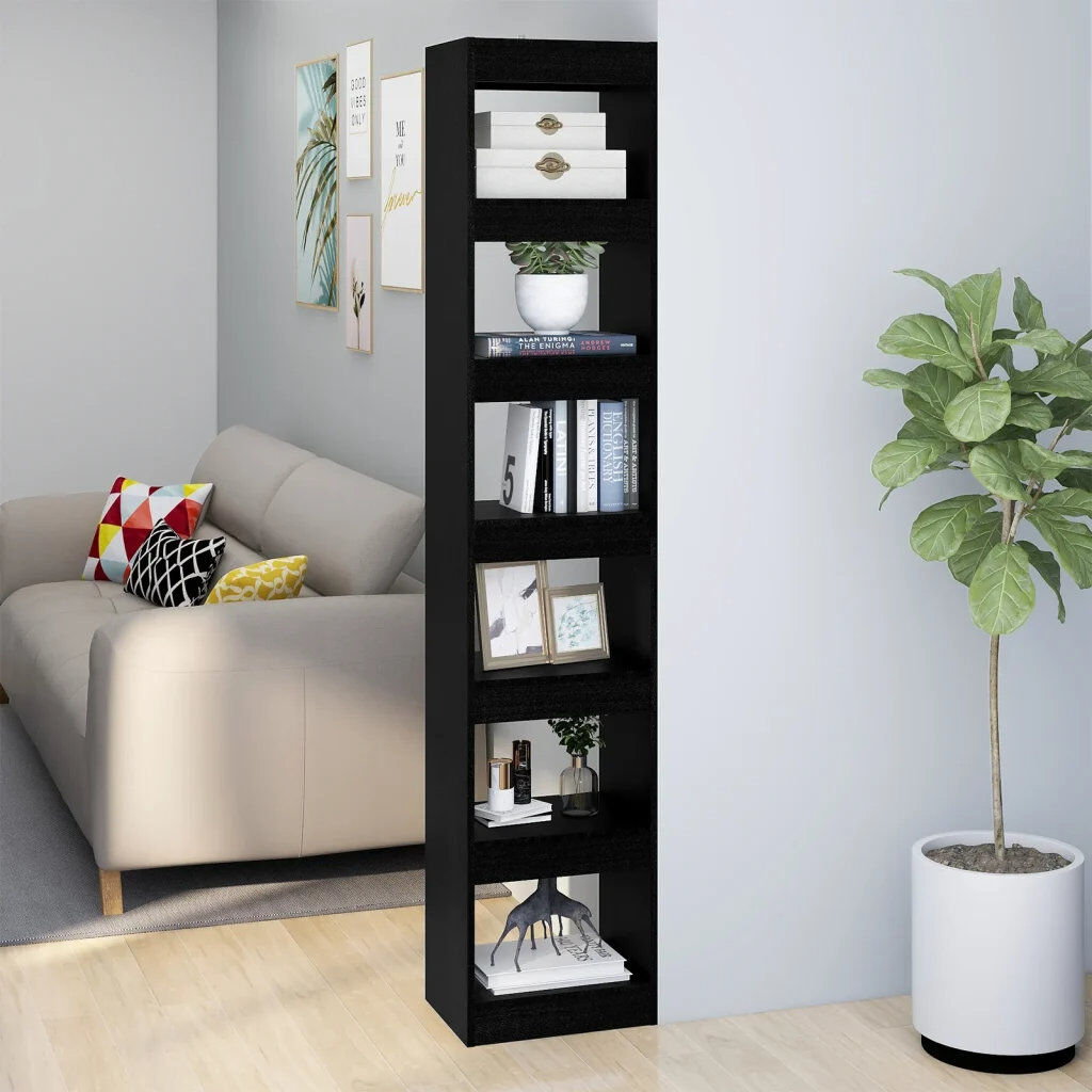 Ebern Designs Garneta Bookcase Artisan Oak (4 Shelves) 198cmH x 40cmW x 30cmD