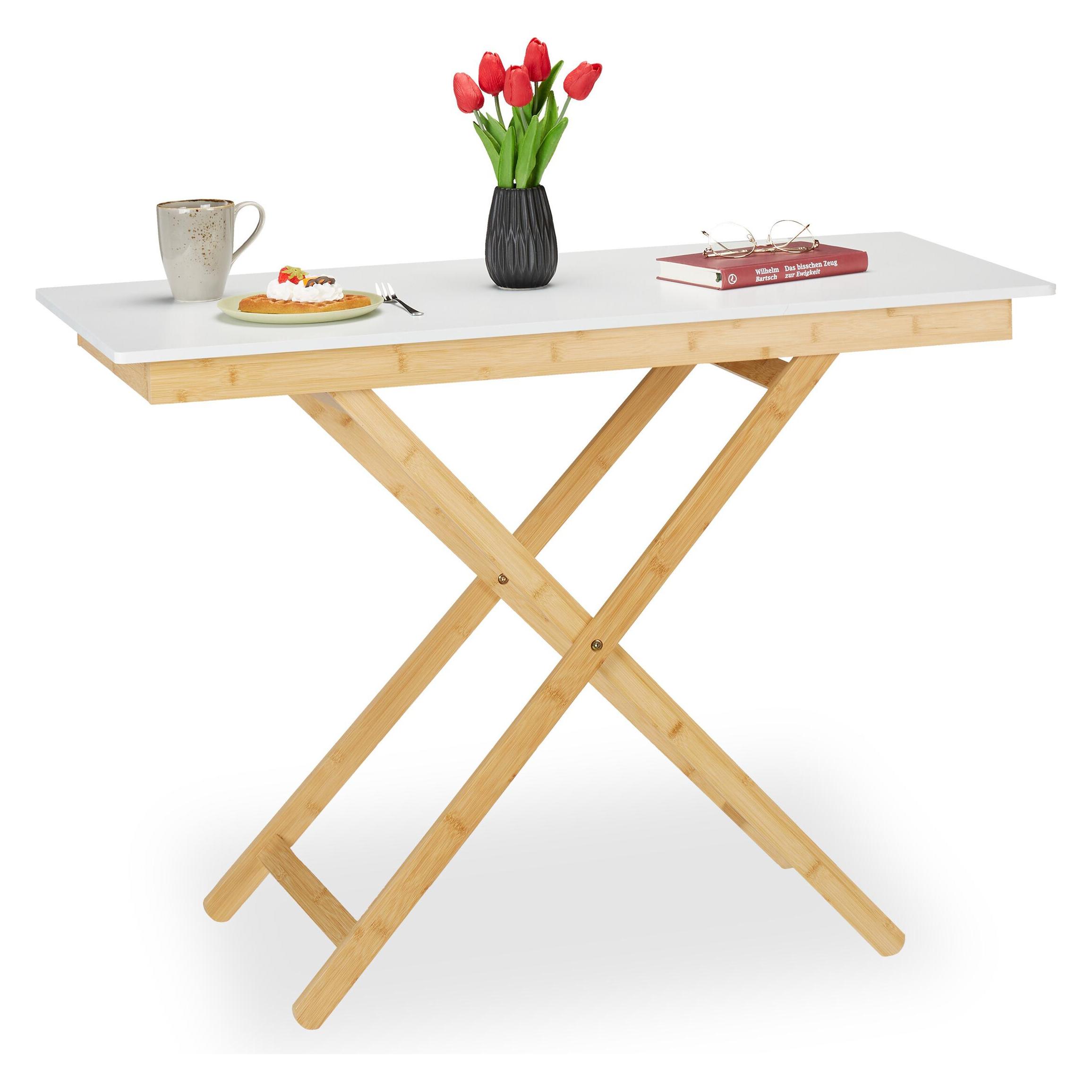 Relaxdays Klapptisch (50 x 105 x 70 cm) (4052025462642)