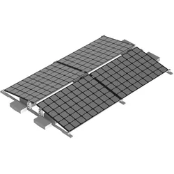 Offgridtec Flachdach Befestigungsset Ballast Montagekit Ost-West 4 Module - 0% MwSt. (gemäß§12 Abs.3 UstG**)