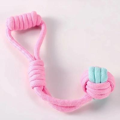 Inspired Finds Interactive Cotton Rope Ball Dog Toy For Chewing, Tugging & Dental Cleaning Interactive Cotton Rope Ball Dog Toy For Chewing, Tugging & Dental Cleaning