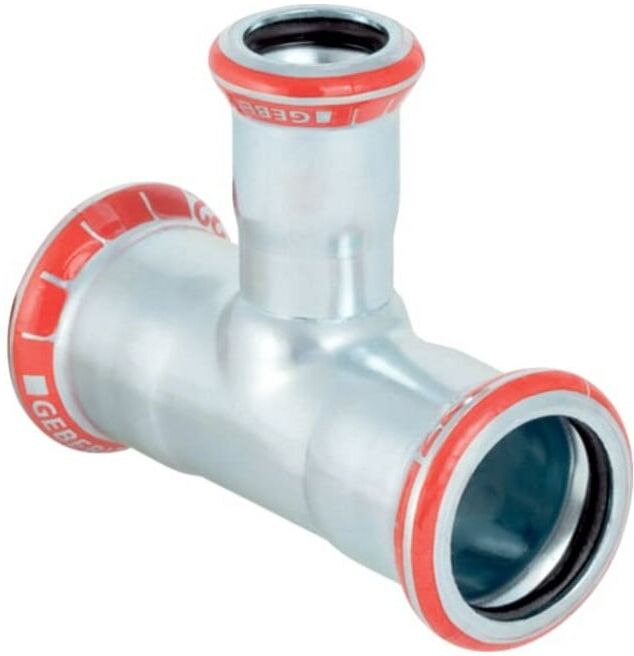 Geberit Té Mapress acier C d= 42x22x42mm, réduit (21218)