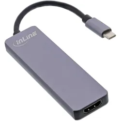 InLine 33271I (USB-C, 5 Ports), Dockingstation + USB Hub, Grau