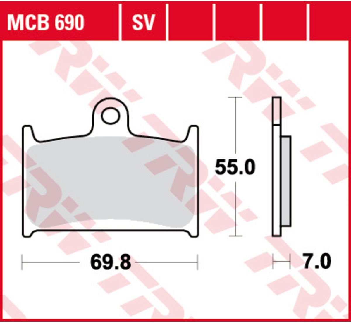 Bremsbelagsatz TRW MCB690