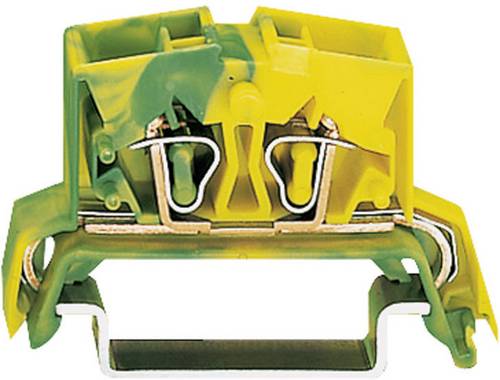 WAGO 264-737 Schutzleiterklemme 10mm Zugfeder Belegung: PE Grün, Gelb