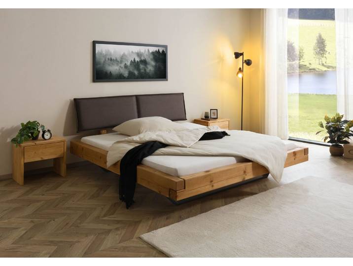 Bett Fichte 200x200 natur gebeizt / geölt FICHTELBERG #13