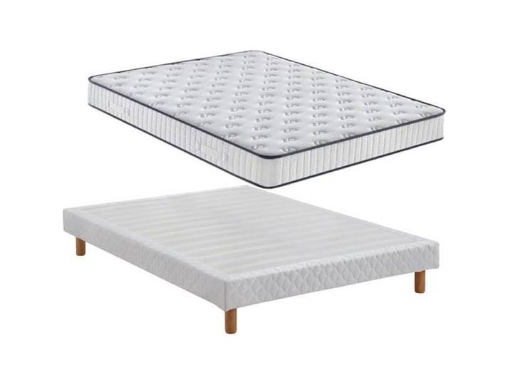 Matelas et Sommier Tapissier 140x190 Mémoire de forme Matelas 140x190x22 - Sommier 140x190