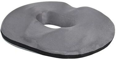 Uplifted Finds Orthopedic Memory Foam Donut Pillow For Tailbone And Hemorrhoid Relief Seat Cushion For Office Or Pregnancy Use light Gray