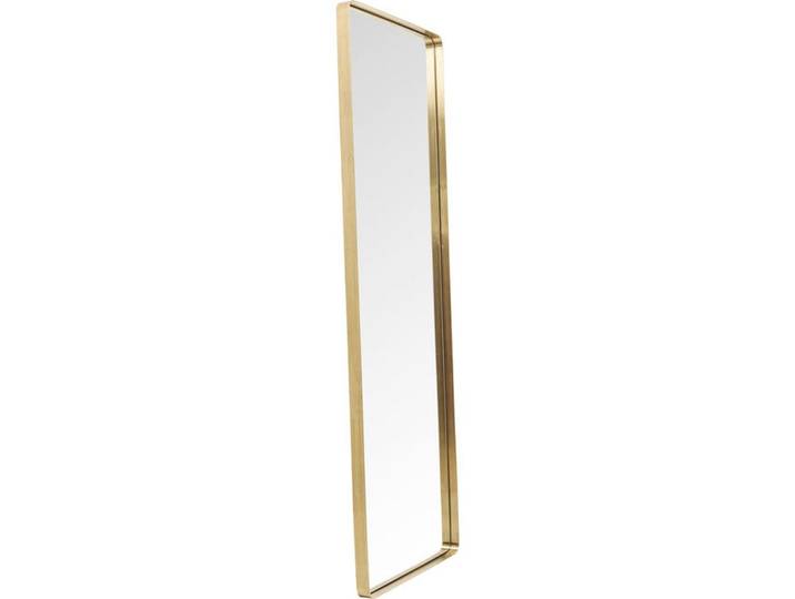 WANDSPIEGEL CURVE RECTANGULAR BRASS