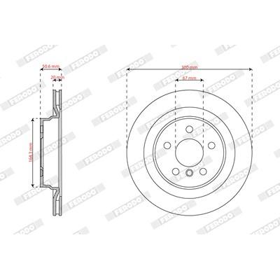 Ferodo Bremsscheibe [Hersteller-Nr. DDF3181C] für Mini