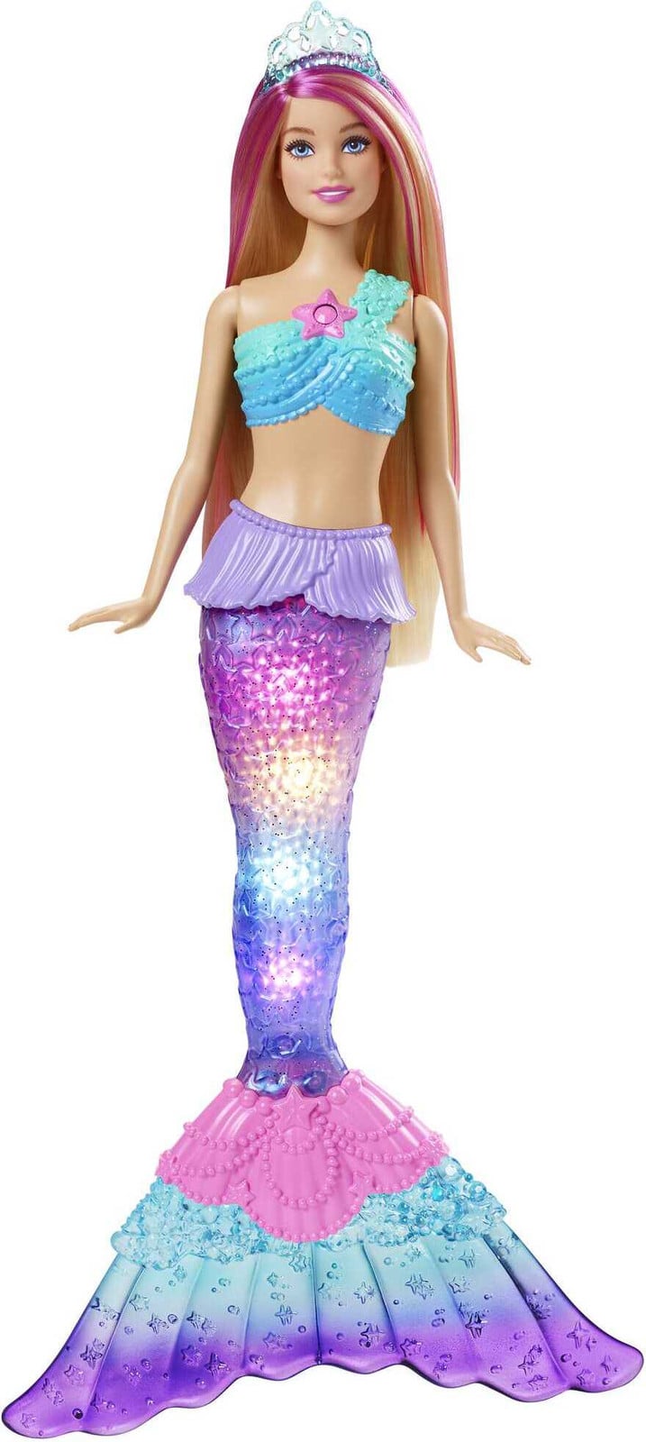Barbie Dreamtopia Magische Lichtgevende Zeemeermin Malibu Poppenset