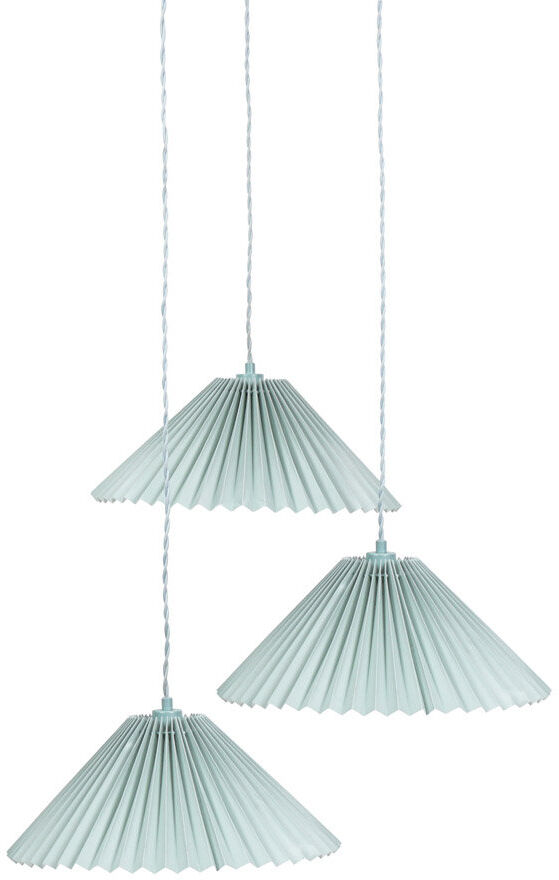 Hykkon Kameron 3 - Light Painted Shaded Pendant Blue