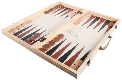 Vedes 61129839 Natural Games XXL Schach und Backgammon