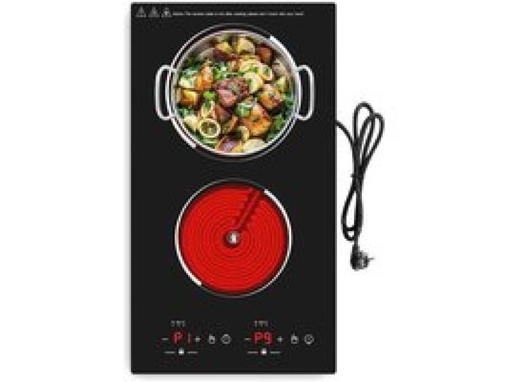 Plaque Vitrocéramique 2 Feux Encastrable 220V 3000W 9 Niveaux De Puissance Commande Tactile Minuterie Verrouillage Enfant