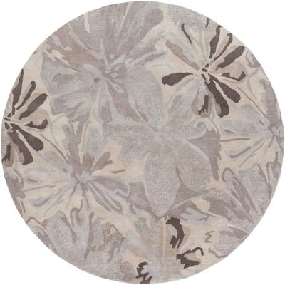 Livabliss Handmade Putty Transitional Floral Wool Area Rug