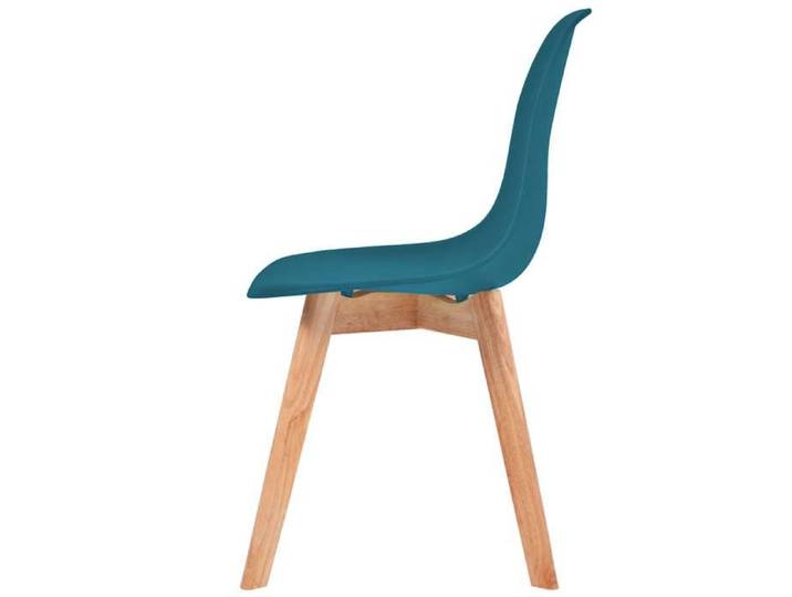 Chaises cuisine(6 pcs) - Turquoise - Chaises à manger - 6 personnes - Turquoise Plastique 46x51x82 cm F2893