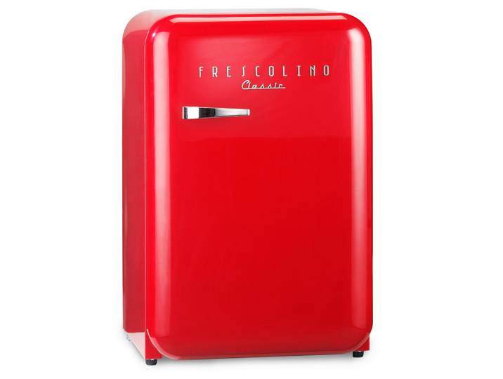 Trisa Electronics Kühlschrank, Rot, Kunststoff, 1 Schublade(n) Schubladen, E, 55x83.50x58.30 cm, RoHS, Gefrierfach, Küchen, Küchenelektrogeräte, Kühl- & Gefrierschränke, Kühlschränke