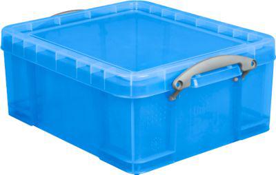 Box, Kunststoff, transparent blau, 18 l