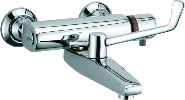 Kludi Medi-Care Klinik-Wand-Thermostat 350850564 absperrbare S-Anschlüsse, chrom