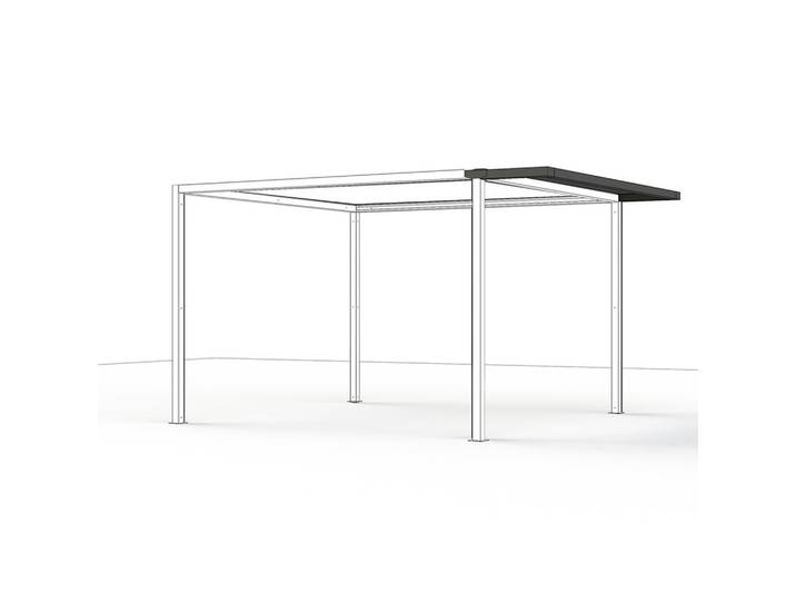 Siena Garden Pavillon-Dacherweiterung, Metall, 300x7.6x60 cm, Sonnenschutz, Pavillons