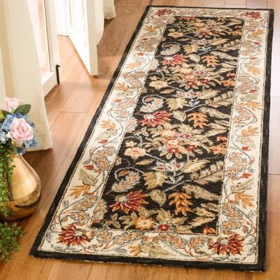 SAFAVIEH Handmade Chelsea Ashlyn French Country Floral Wool Rug